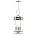 Elstead Guildhall 3 Light Indoor Lantern in Polished Nickel