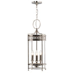 Elstead Guildhall 3 Light Indoor Lantern in Polished Nickel