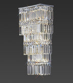 Diyas Gianni 4 Light Wall Light in Polished Chrome with Crystal