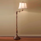 Feiss Gibson Swing Floor Lamp in Cambridge Crackle Finish