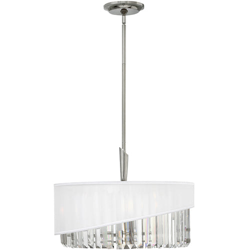 Hinkley Gigi 3 Light Pendant Light in Polished Nickel