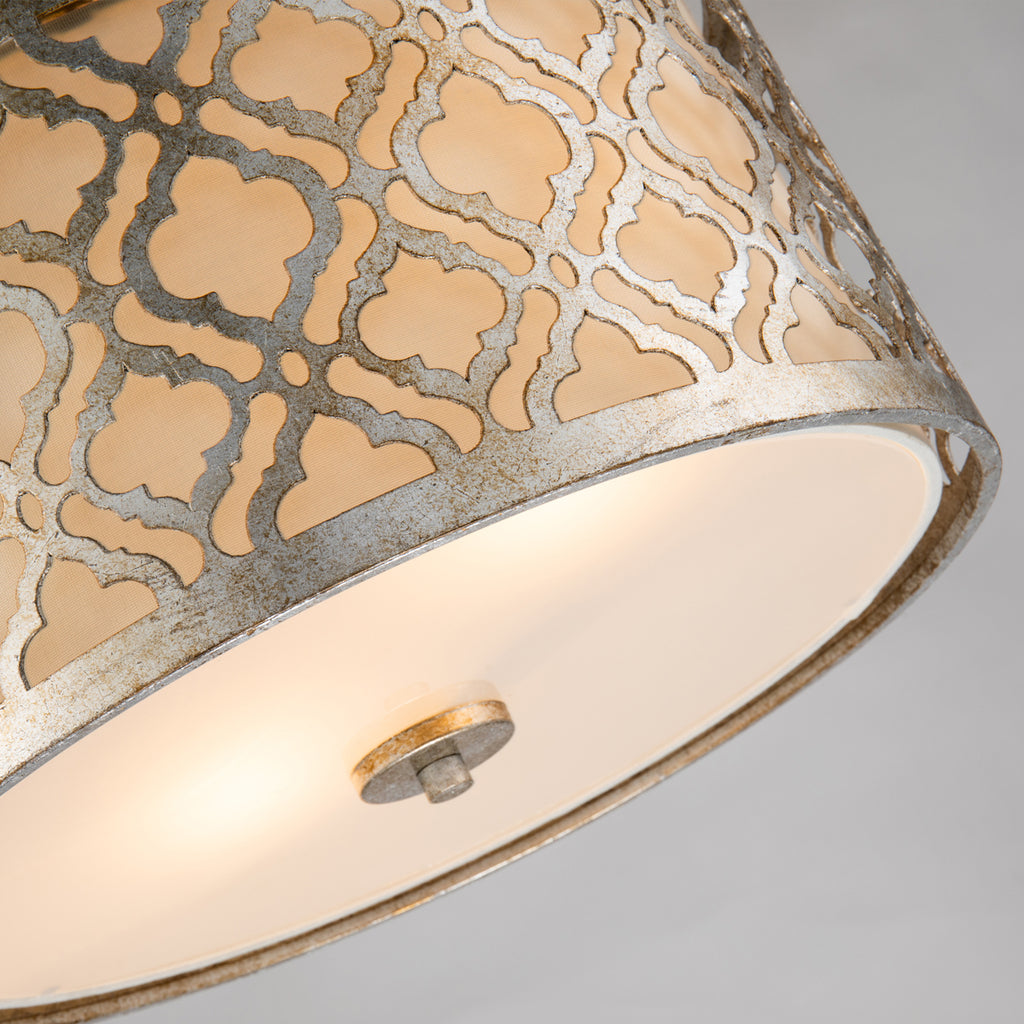 Gilded Nola Arabella Medium 2 Light Pendant Light in Distressed Gold
