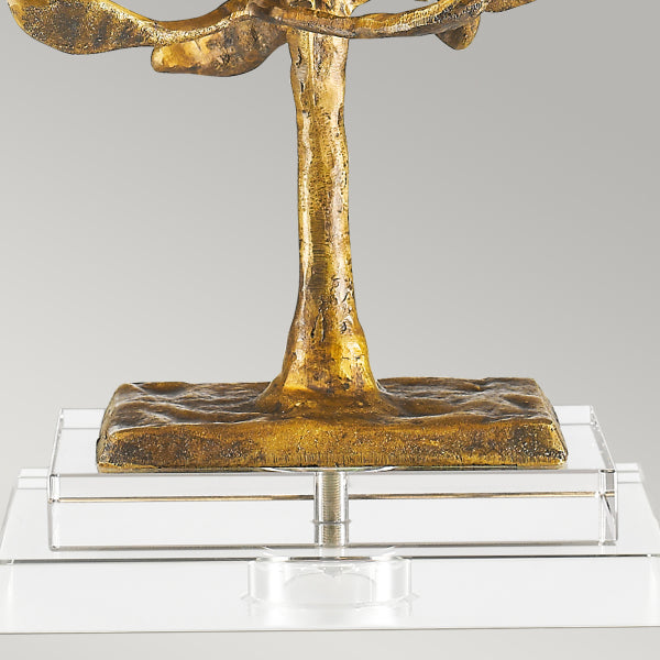 Gilded Nola Audubon Park Table Lamp in Distressed Gold