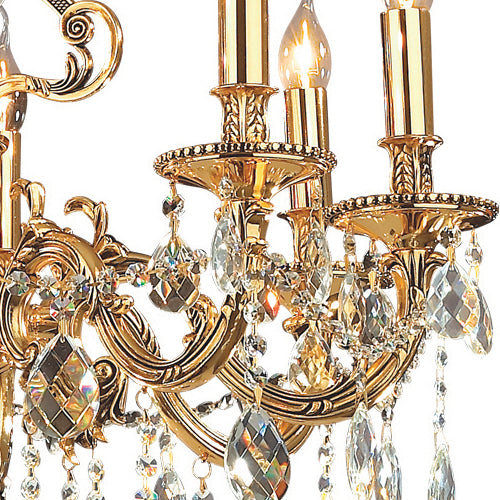 Ideal Lux 044934 Gioconda Traditional 8 Arm Chandelier Silver Frame Pendant