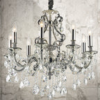 Ideal Lux 044934 Gioconda Traditional 8 Arm Chandelier Silver Frame Pendant