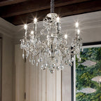 Ideal Lux 044934 Gioconda Traditional 8 Arm Chandelier Silver Frame Pendant