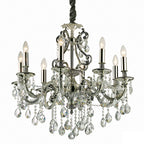 Ideal Lux 044934 Gioconda Traditional 8 Arm Chandelier Silver Frame Pendant