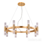 Kolarz Giro 16 Light Ceiling Chandelier Gold Leaf 6010.81630