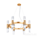 Kolarz Giro 12 Light Ceiling Chandelier Gold Leaf 6010.81230
