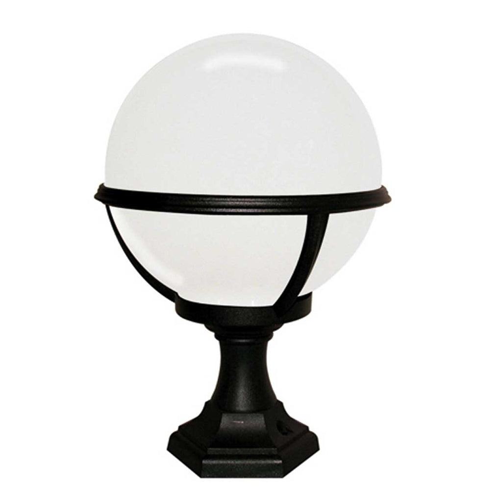 Elstead Glenbeigh 1 Light Outdoor Pedestal/Porch Lantern in Black