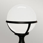 Elstead Glenbeigh 1 Light Outdoor Pedestal/Porch Lantern in Black
