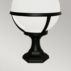 Elstead Glenbeigh 1 Light Outdoor Pedestal/Porch Lantern in Black