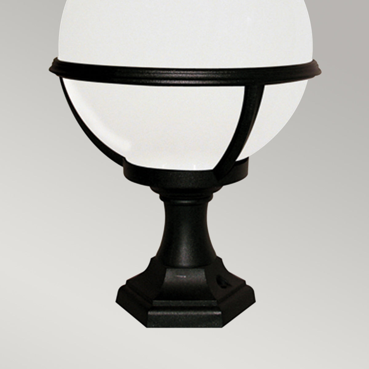 Elstead Glenbeigh 1 Light Outdoor Pedestal/Porch Lantern in Black