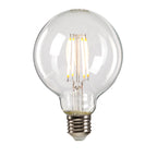 Globe E27 LED Clear Bulb 8Watt Warm White 3000K Non-Dimmable 