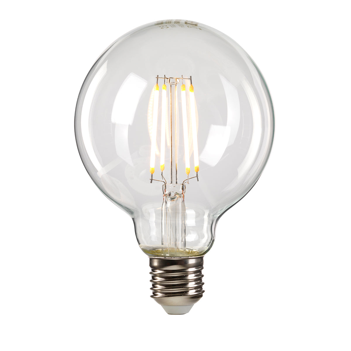 Globe E27 LED Clear Bulb 8Watt Warm White 3000K Non-Dimmable 