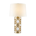 Gilded Nola Arabella Table Lamp in Distressed Gold