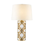 Gilded Nola Arabella Table Lamp in Distressed Gold