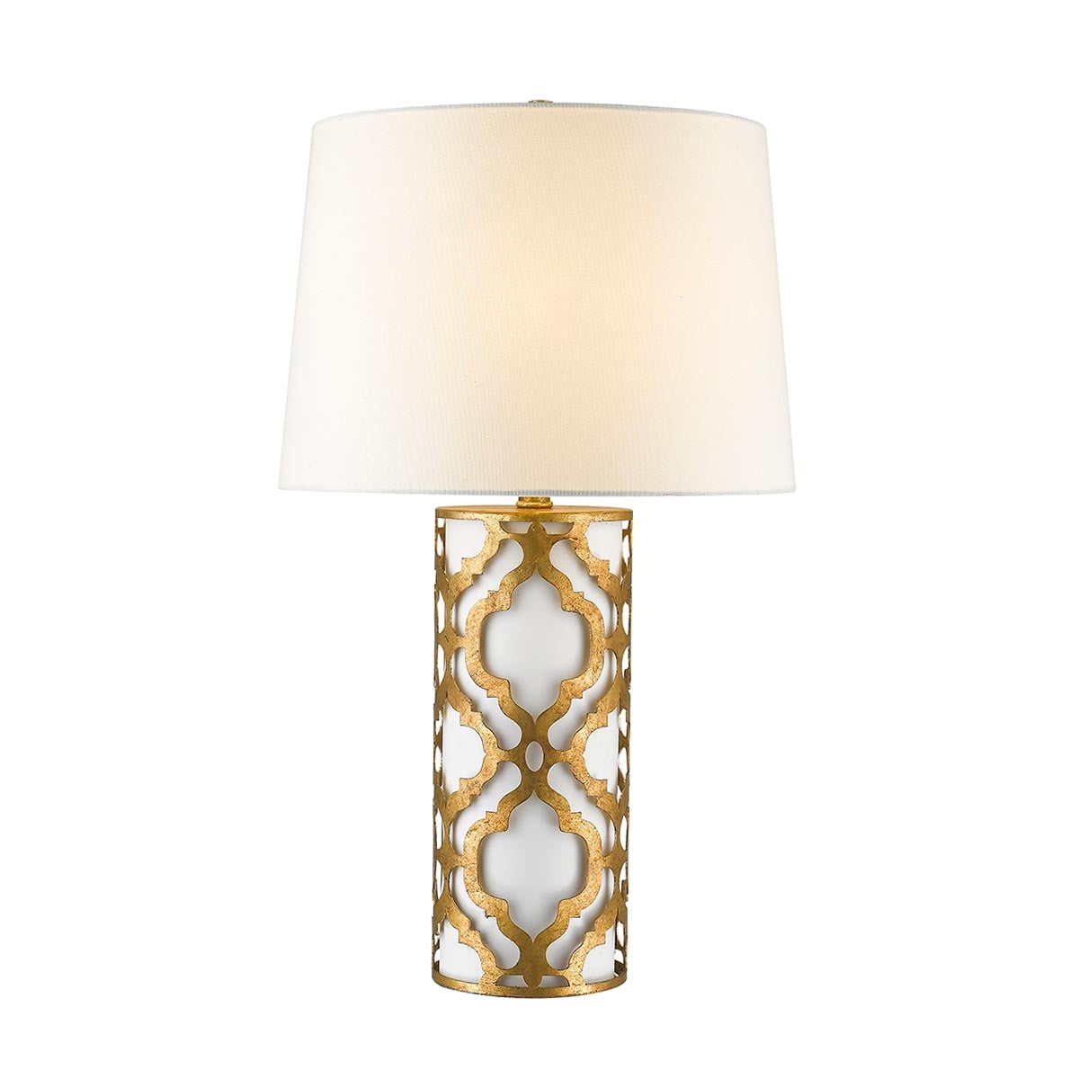 Gilded Nola Arabella Table Lamp in Distressed Gold