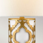 Gilded Nola Arabella Table Lamp in Distressed Gold