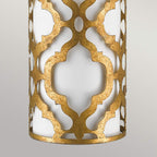 Gilded Nola Arabella Table Lamp in Distressed Gold