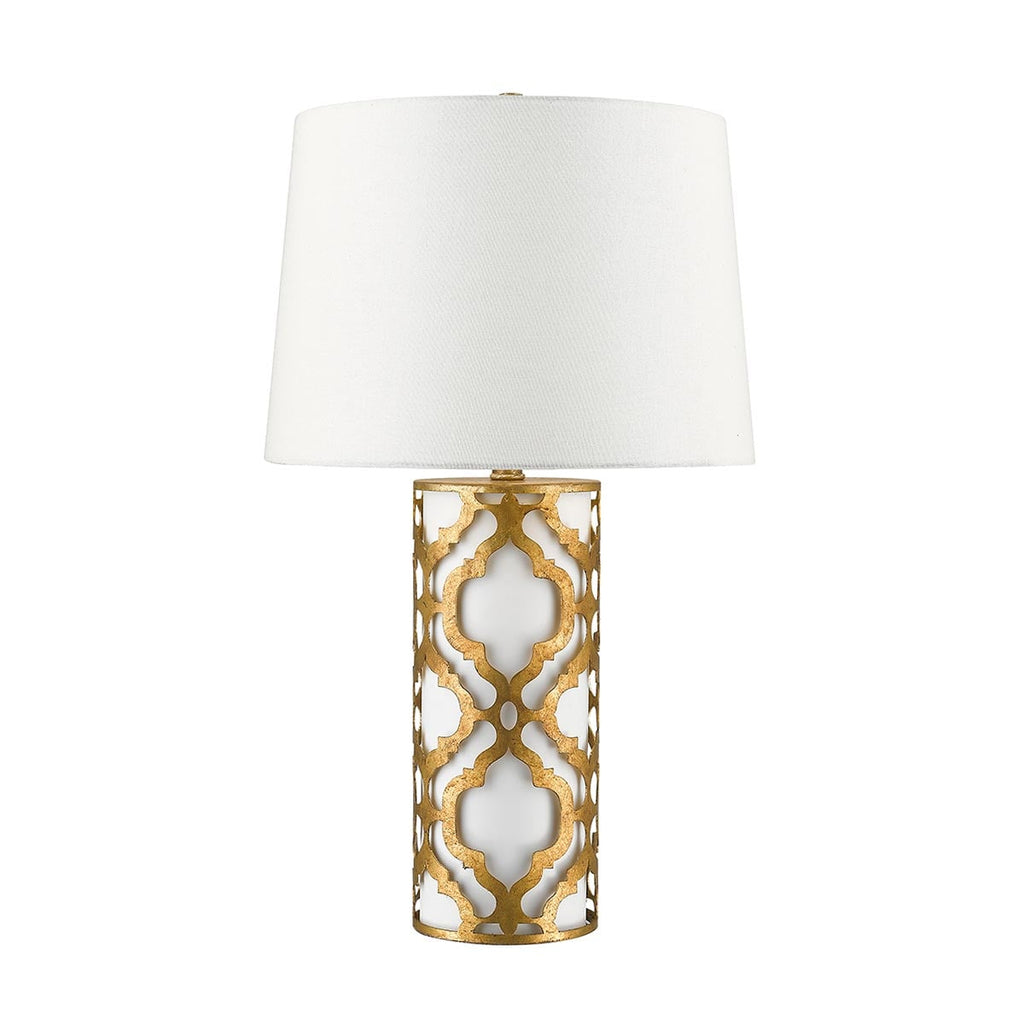 Gilded Nola Arabella Table Lamp in Distressed Gold