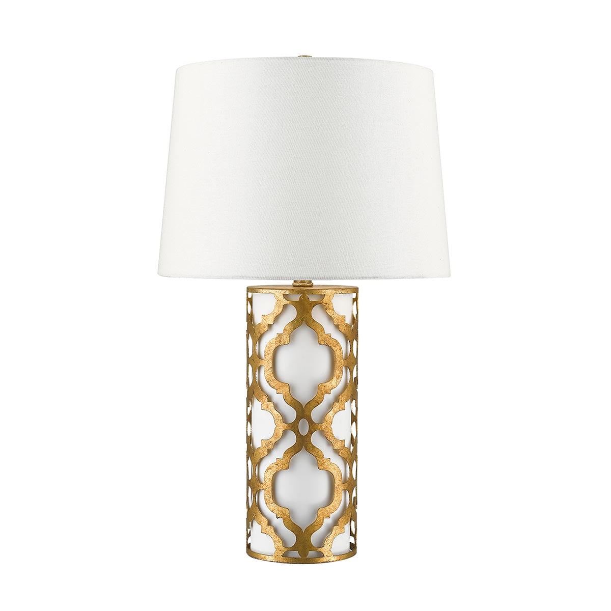 Gilded Nola Arabella Table Lamp in Distressed Gold