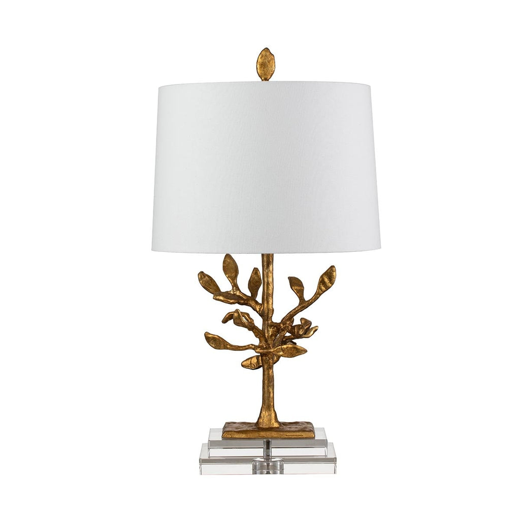 Gilded Nola Audubon Park Table Lamp in Distressed Gold