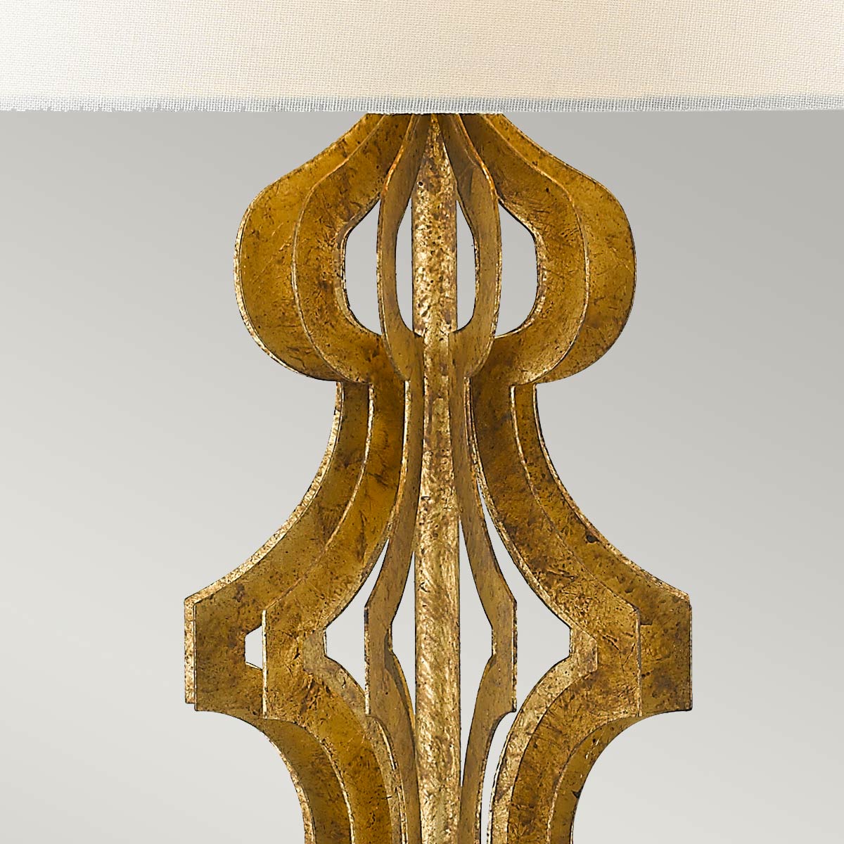 Gilded Nola Octavia Table Lamp in Distressed Gold