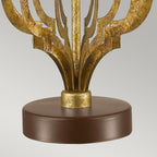 Gilded Nola Octavia Table Lamp in Distressed Gold