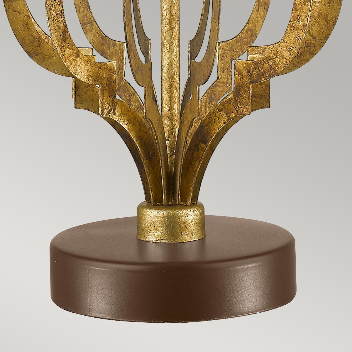 Gilded Nola Octavia Table Lamp in Distressed Gold