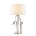 Gilded Nola Stella Table Lamp in Distressed Silver