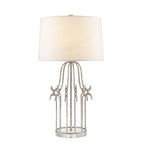 Gilded Nola Stella Table Lamp in Distressed Silver