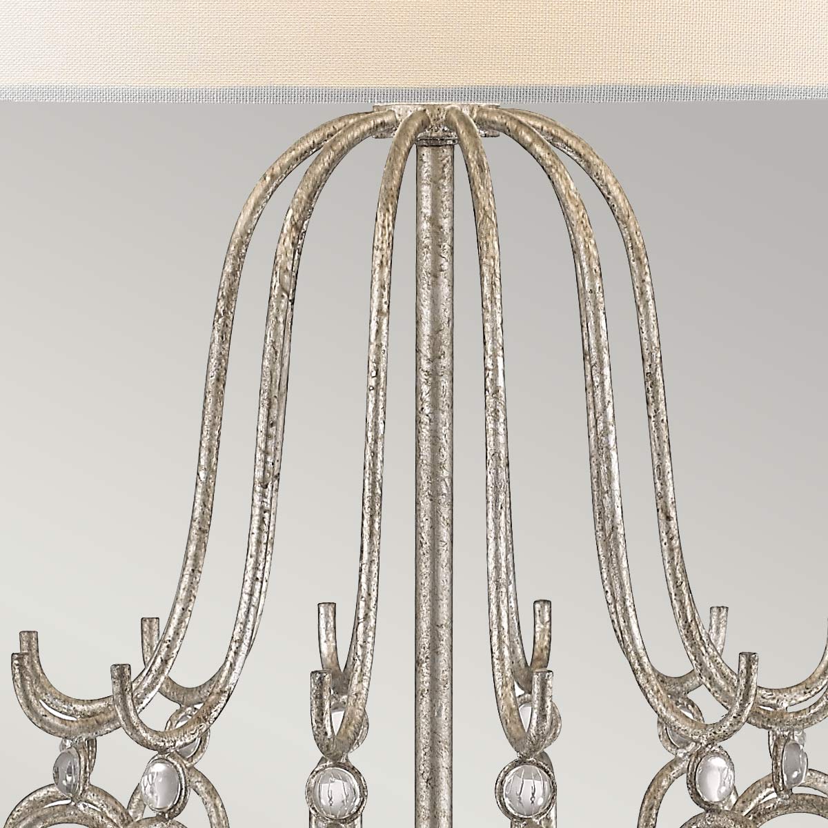 Gilded Nola Stella Table Lamp in Distressed Silver