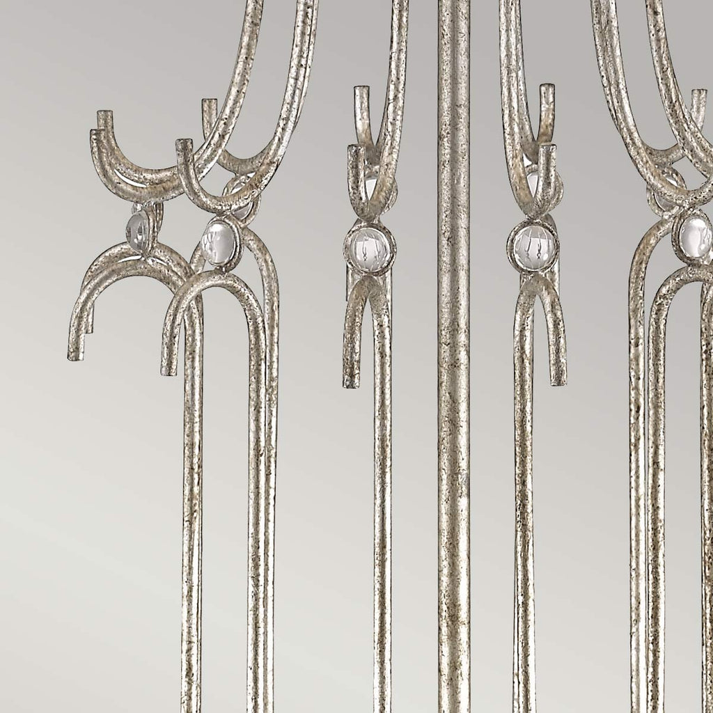 Gilded Nola Stella Table Lamp in Distressed Silver