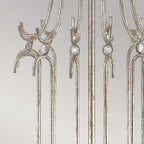 Gilded Nola Stella Table Lamp in Distressed Silver