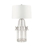 Gilded Nola Stella Table Lamp in Distressed Silver