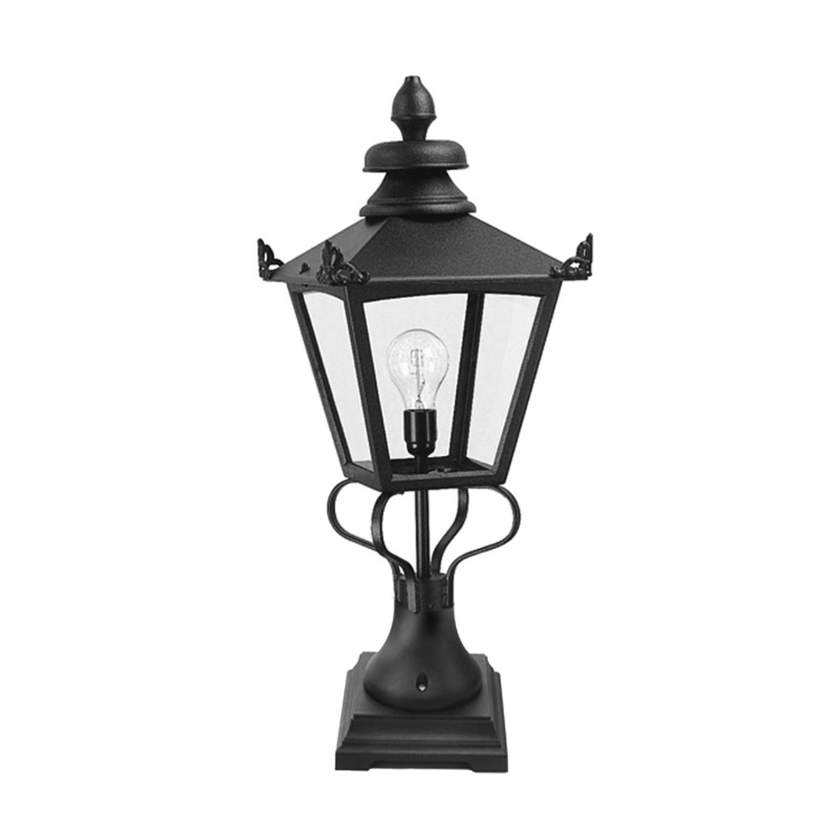 Elstead Grampian Outdoor Bollard Lantern in Black