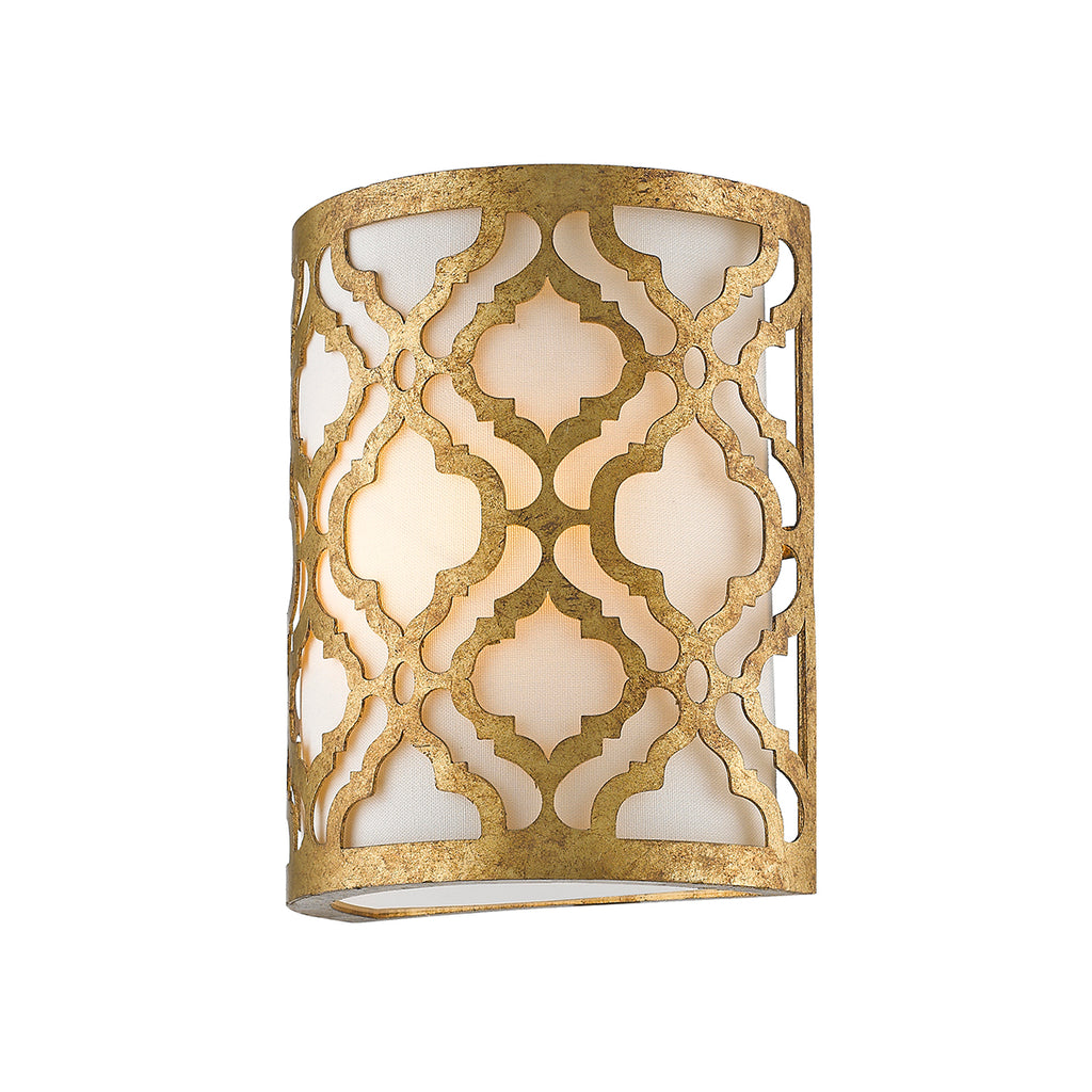 Gilded Nola Arabella Wall Light in Distressed Gold