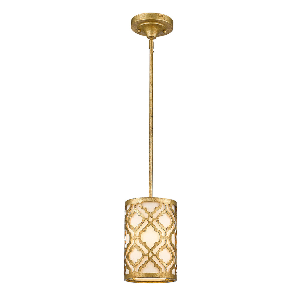 Gilded Nola Arabella Mini Pendant Light in Distressed Gold