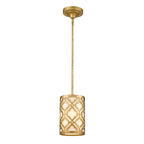 Gilded Nola Arabella Mini Pendant Light in Distressed Gold