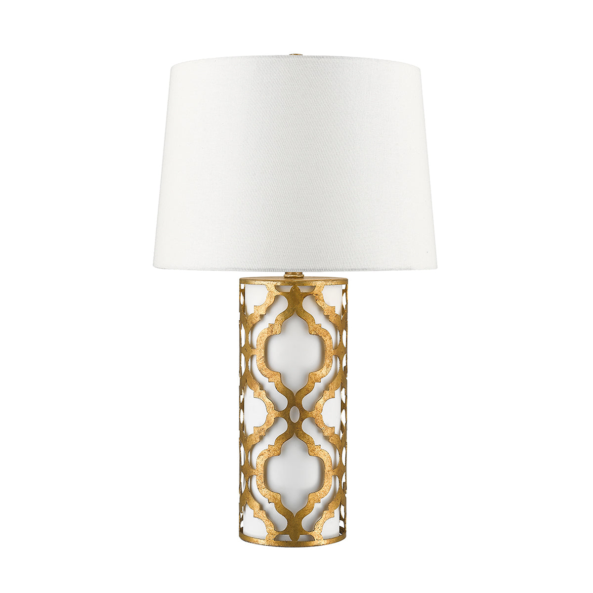 Gilded Nola Arabella Table Lamp in Distressed Gold