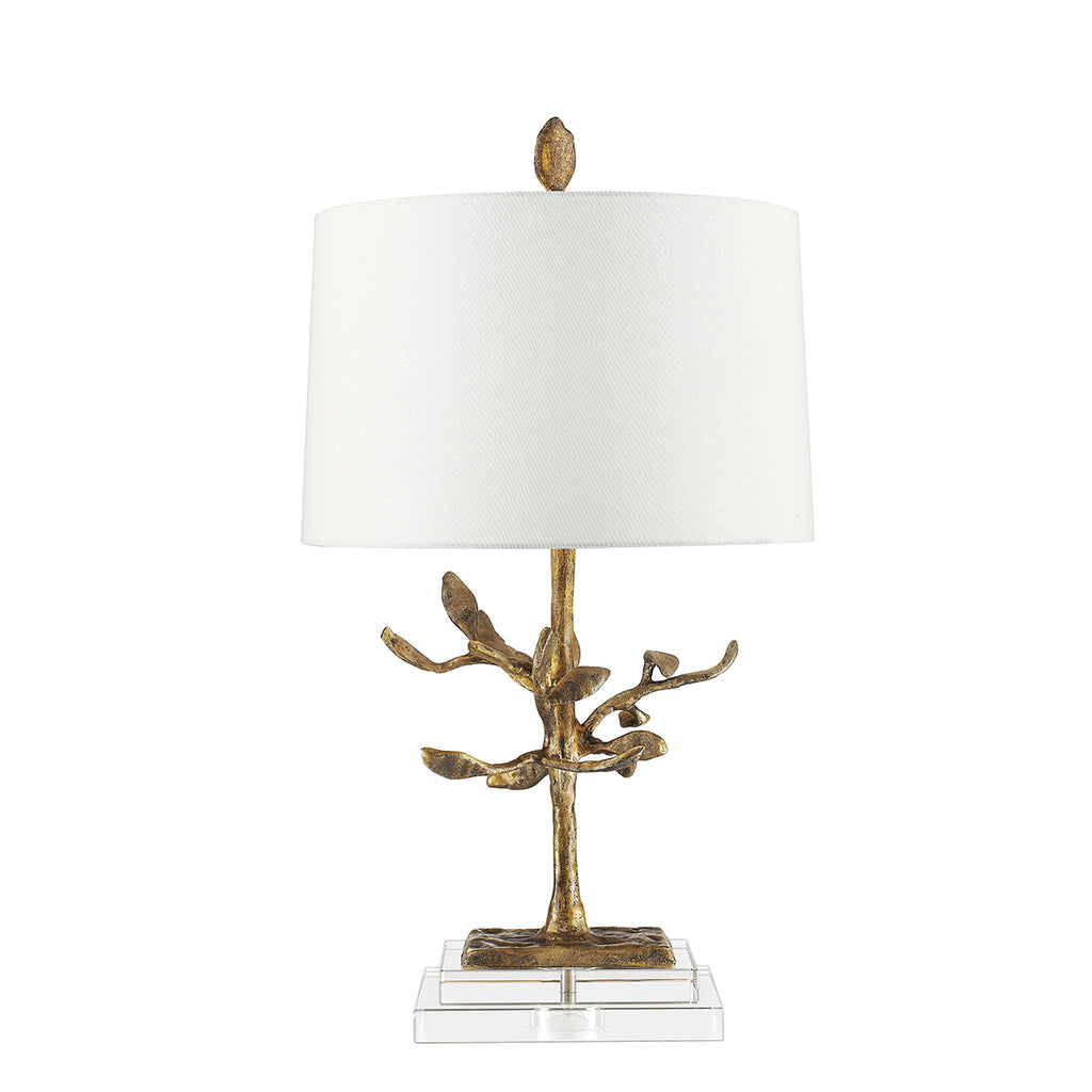 Gilded Nola Audubon Park Table Lamp in Distressed Gold