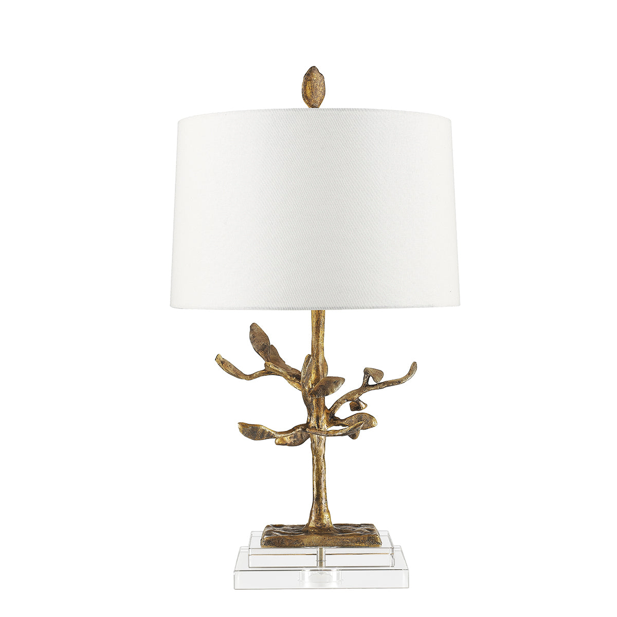 Gilded Nola Audubon Park Table Lamp in Distressed Gold