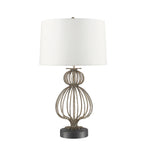Gilded Nola Lafitte Table Lamp in Distressed Silver