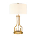Gilded Nola Lemuria Table Lamp in Distressed Gold
