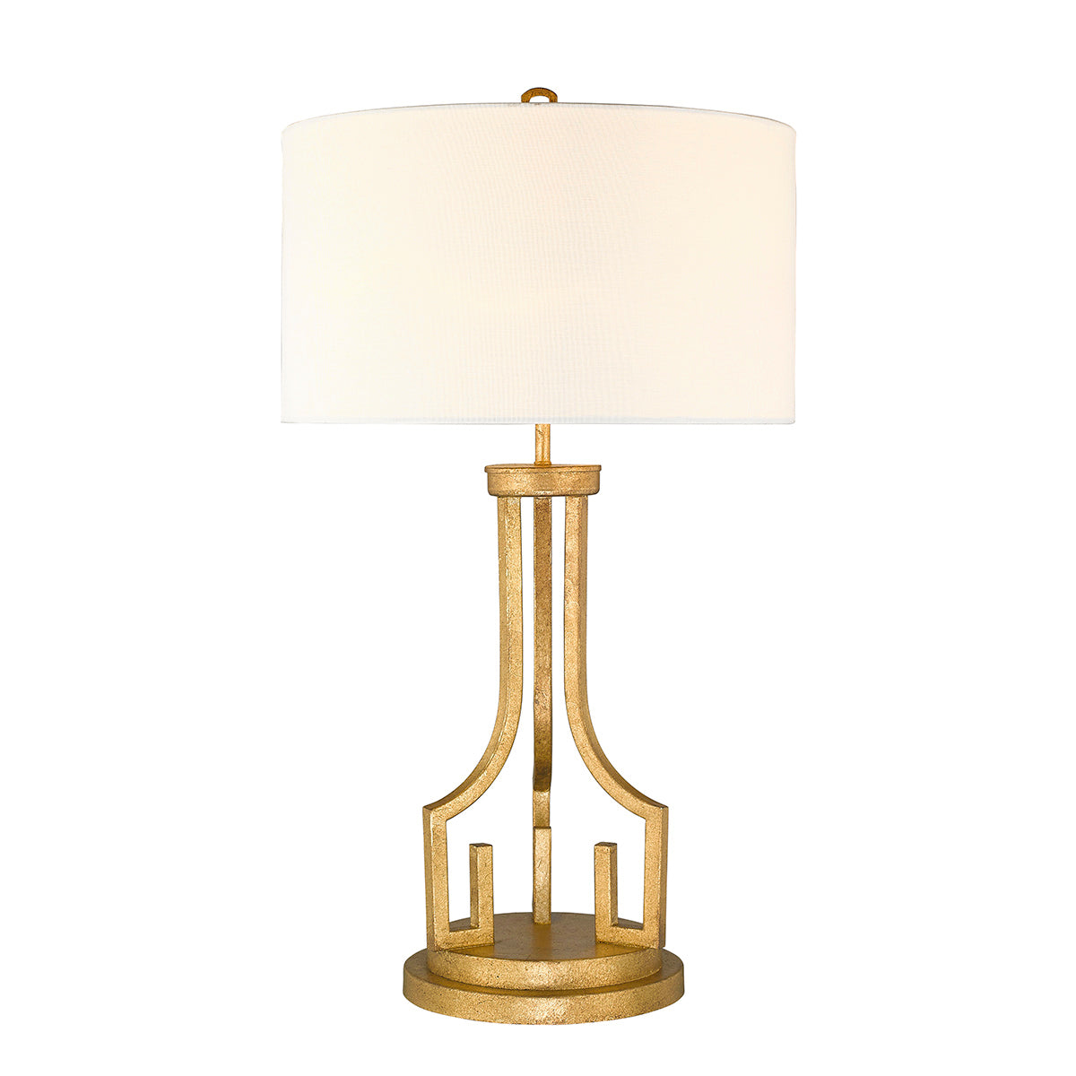Gilded Nola Lemuria Table Lamp in Distressed Gold