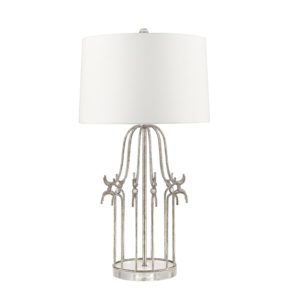 Gilded Nola Stella Table Lamp in Distressed Silver