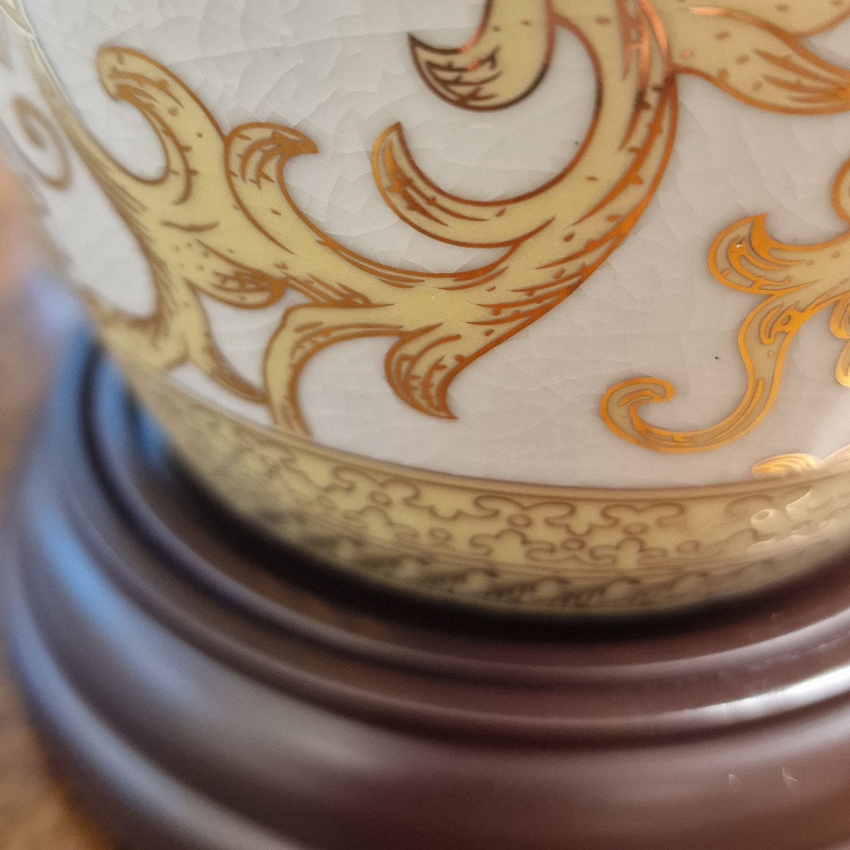 Elstead Thistle Table Lamp in Gold