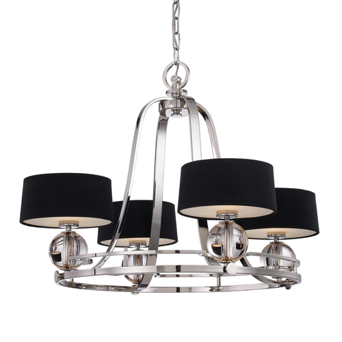 Quoizel Gotham 4 Light Pendant Light in Imperial Silver