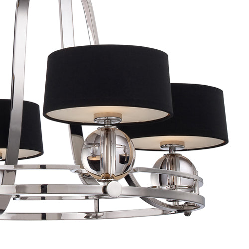 Quoizel Gotham 4 Light Pendant Light in Imperial Silver